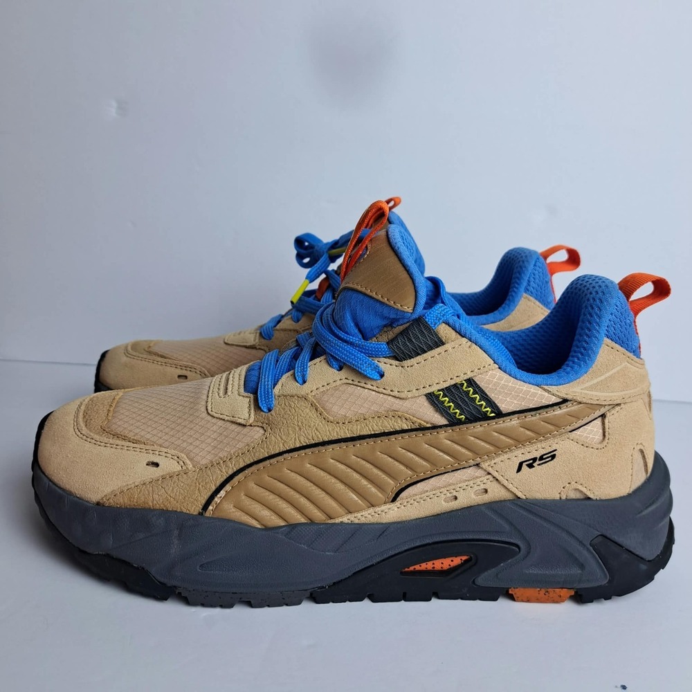PUMA RsTrck Explore Lace Up Mens Size 9 Beige Sneakers Casual Shoes 39172101